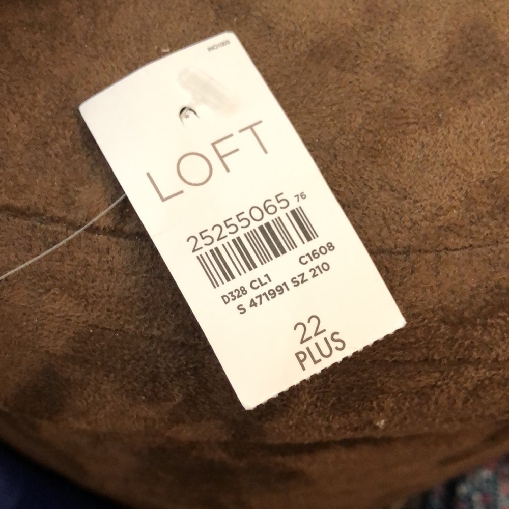 Loft Plus Size 22 Blue Romper, Never Worn - Picture 3 of 3